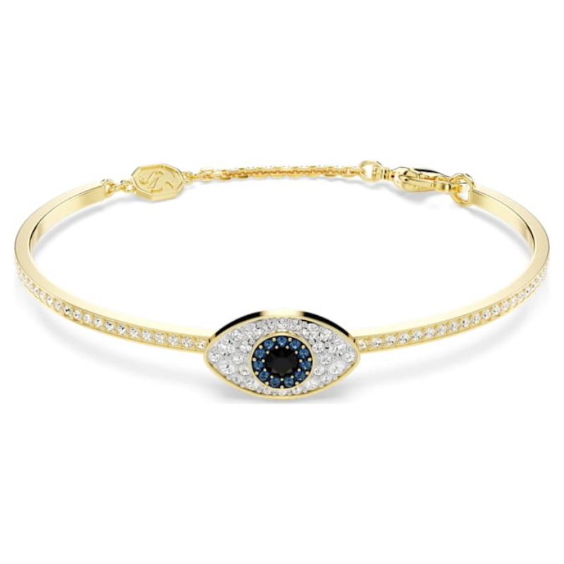Swarovski 5692171 bracciale swarovski rigido / soft - soft blu/gos m nuovo in scatola originale