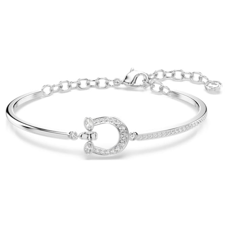 Swarovski 5746220 bracciale swarovski rigido / soft - soft white/rhs nuovo in scatola originale