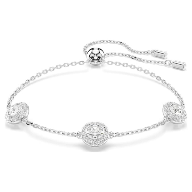 Swarovski 5732272 bracciale swarovski rigido / soft - bracciale double side cre/rhs m nuovo in scatola originale