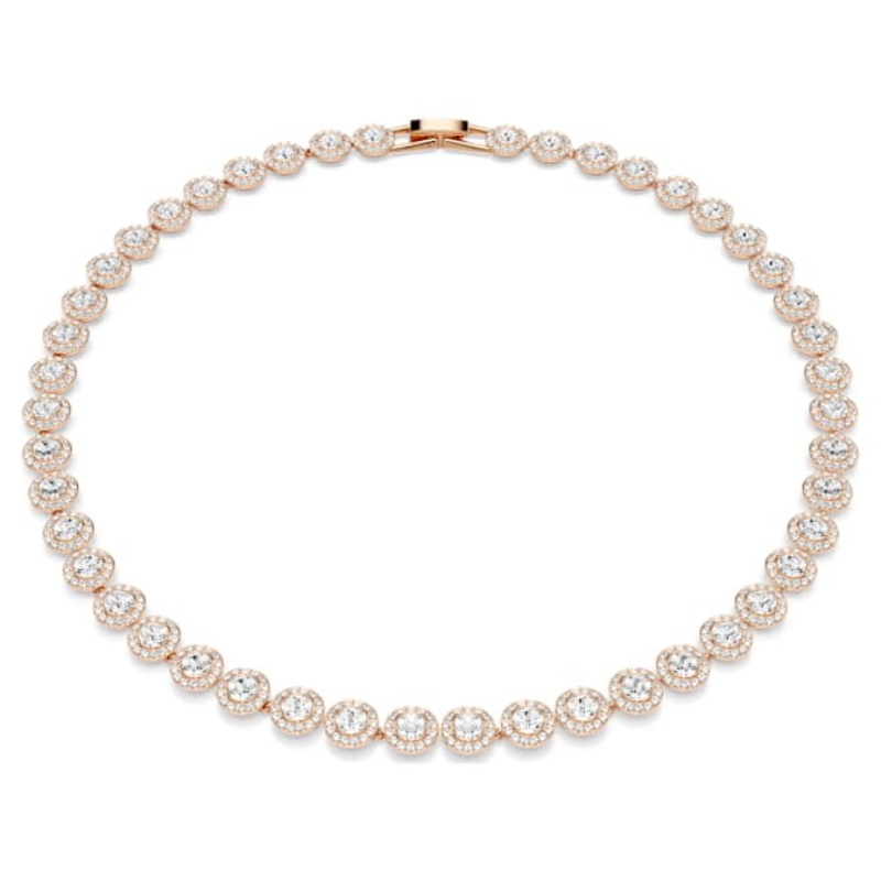 Swarovski 5367845 collana / set swarovski - collana rnd cry/ros nuovo in scatola originale