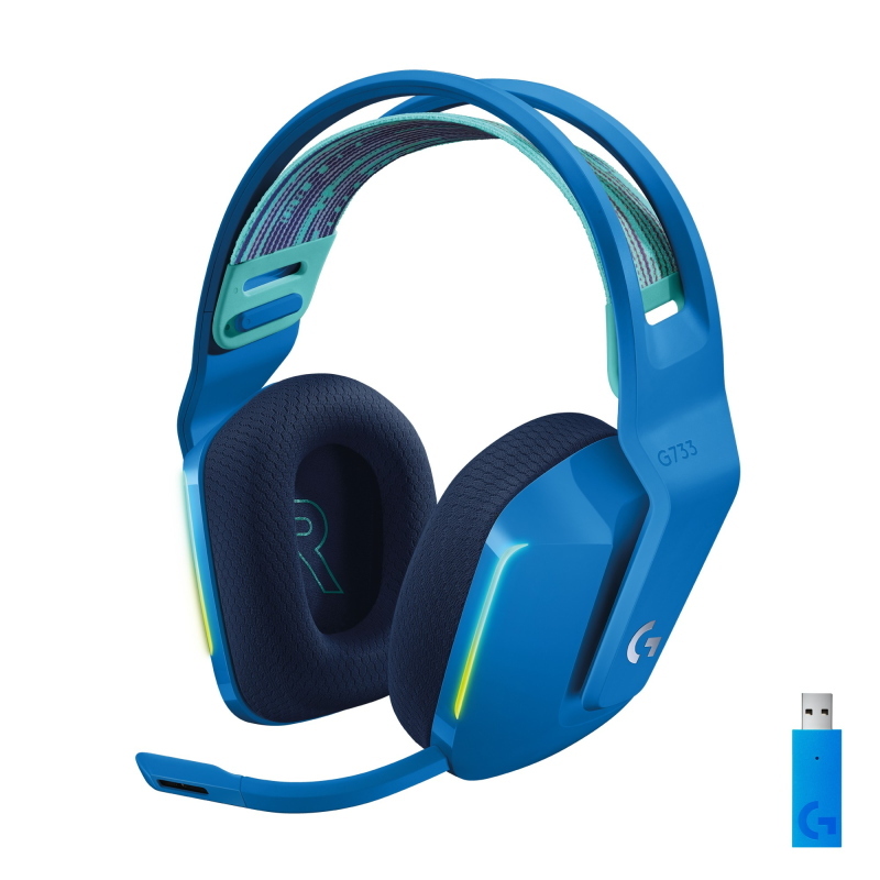 Logitech G G733 Auricolare Wireless A Padiglione Gaming Blu (G733 LIGHTSPEED HEA - Immagine 6