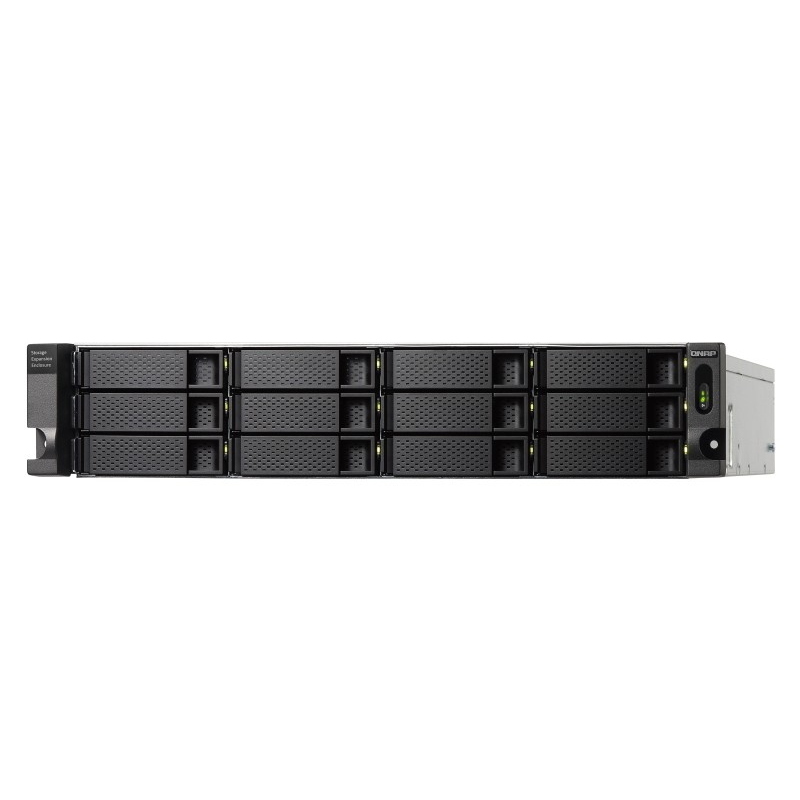 Qnap tl-r1200c-rp contenitore di unità di archiviazione box esterno hdd/ssd nero, grigio 2.5/3.5\