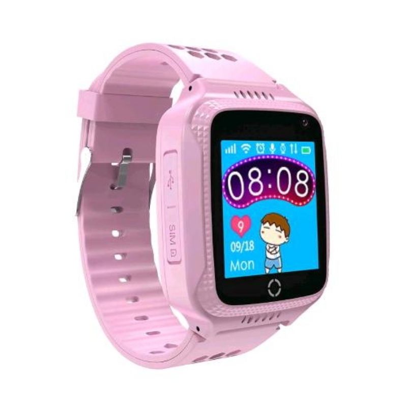 Celly kidswatchpk smartwatch per bambini 1.54 slot per sim chiamare e ricevere messaggi fotocamera gps funzione sos contapassi torcia pink