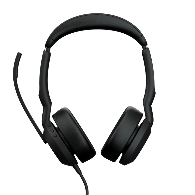 Jabra Nero Evolve2 50 Usb-A Uc Stereo (Cablato, Usb-A, Cisco, Zoom), Cuffie Da Ufficio, - Immagine 3