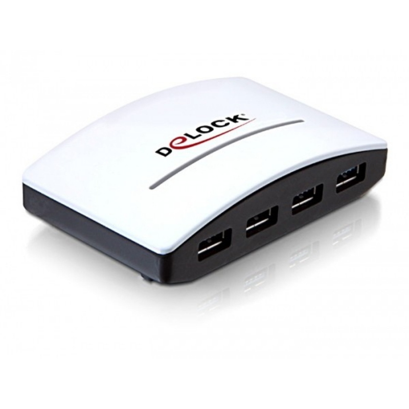 Delock Nero/Bianco Hub 4 Porte 5000 Mbit/S Usb 3.2 Gen 1 - Immagine 3
