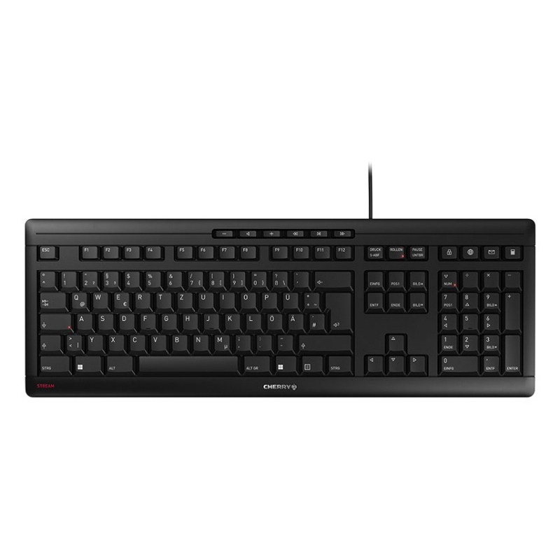 Cherry Nero Stream (De, Cablato), Tastiera, - Immagine 3