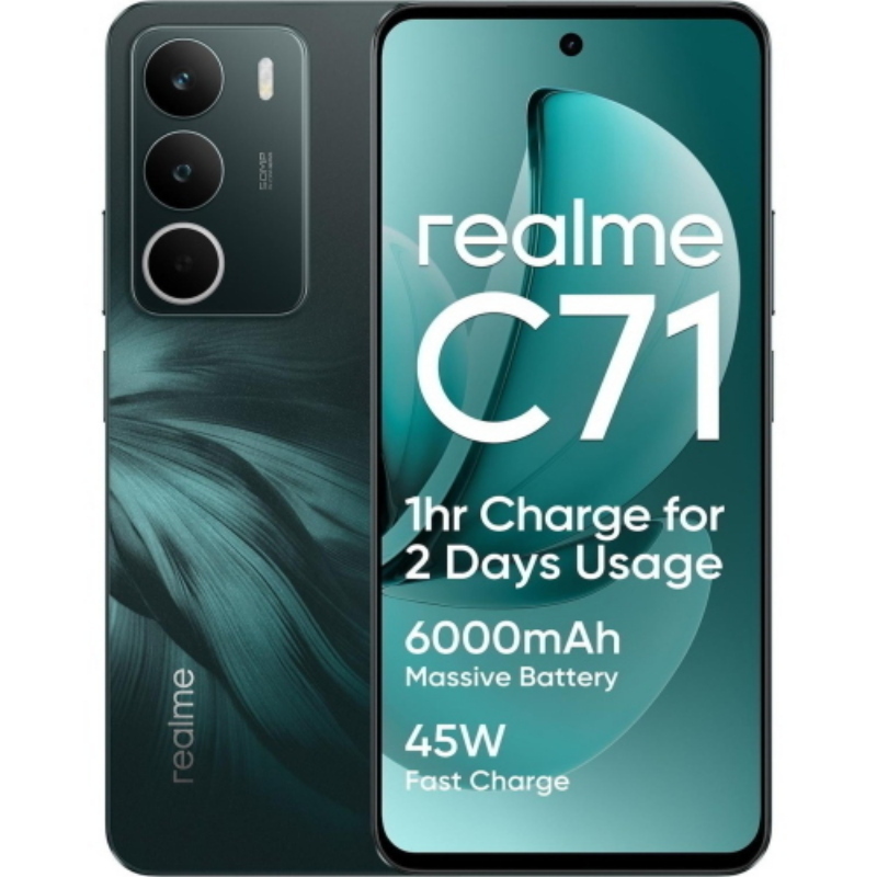 Realme c71 dual sim 6.67 octa core 256gb ram 8gb 4g lte italia forest owl