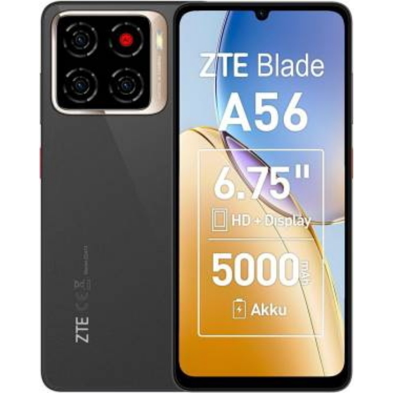 Zte blade a56 4+128gb 6.754g celestial black eu