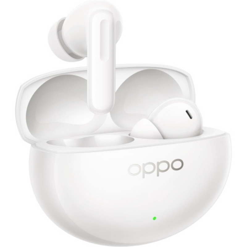 Oppo enco air 5 pro auricolari bluetooth 6.0 con cancellazione attiva del rumore 55 db batteria fino a 54 ore suono hi-res lhdc bassa latenza 94msip55 bianco