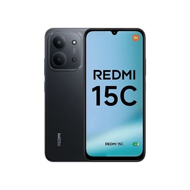Xiaomi smartphone redmi 15c 4+256gb 6.9 4g midnight black ds ita