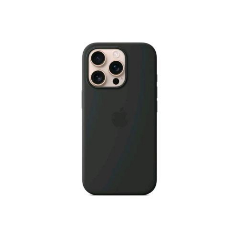 Apple Nero Custodia In Silicone Con Magsafe (Apple Iphone 16 Pro), Cover Smartphone, - Immagine 5