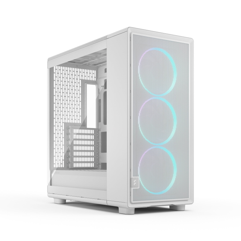 Fractal design epoch xl white tg rgb light tint atx gaming gehäuse mesh