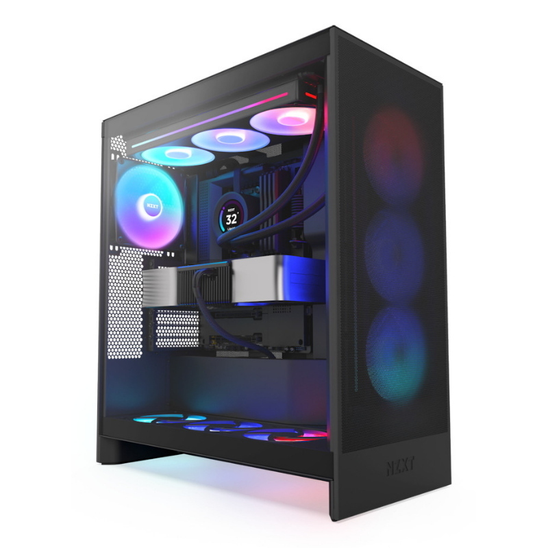 Nzxt h7 flow rgb midi tower nero