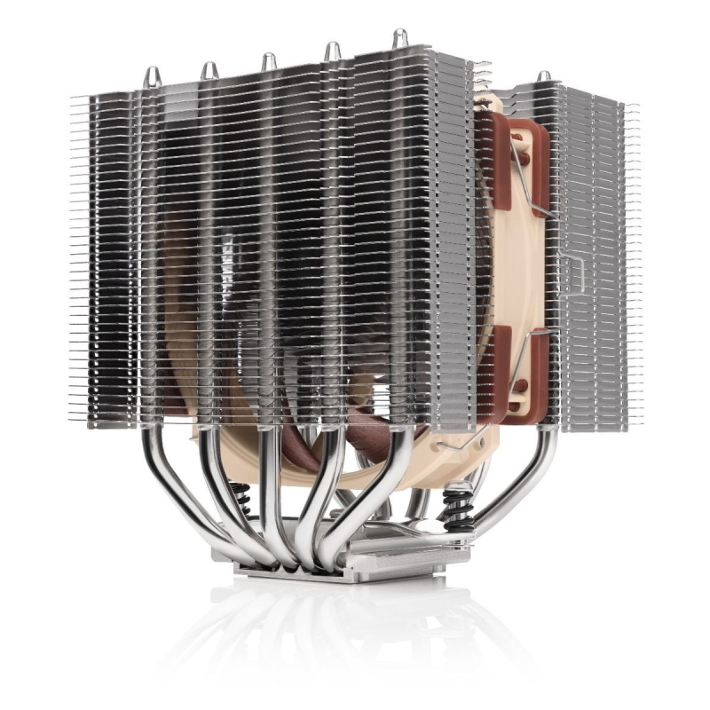 Noctua nh-d12l sistema di raffreddamento per computer processore raffreddatore d\`aria alluminio, beige, marrone