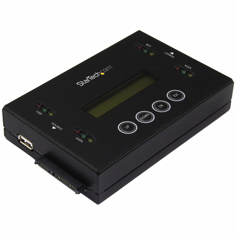 Startech.com docking station per hard disk a 2 slot - duplicatore ed eraser standalone 1:1 con funzione clone per chiavette usb