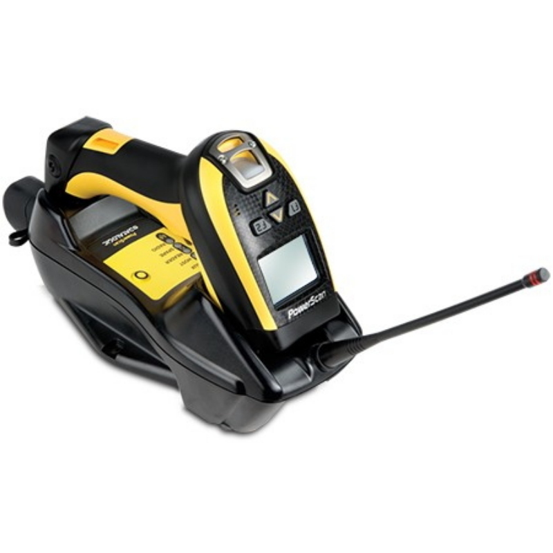 Datalogic powerscan pm9100 lettore di codici a barre portatile 1d led nero, giallo