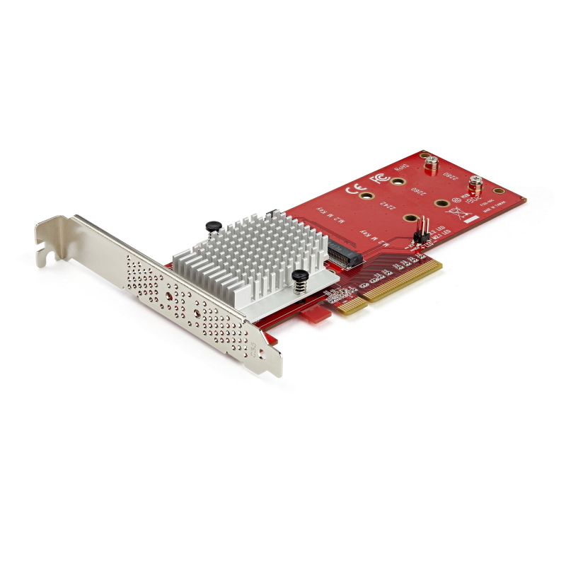 Startech.com adattatore x8 per due unit ssd pcie m.2 - pcie 3.0 - Immagine 5