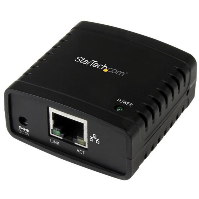 Startech Nero Server Di Stampa Usb 2.0 A Ethernet 10/100 Mbps Lpr Compatto E Leggero - Immagine 6