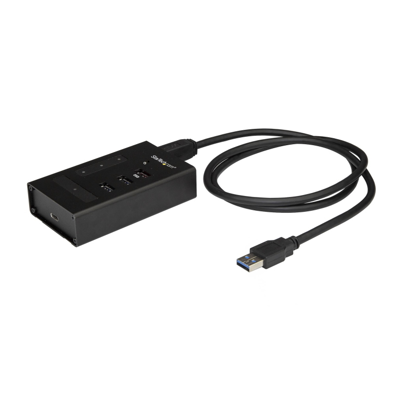 Hub usb a 4 porte in metallo - usb-a a 3x usb-a e 1x usb-c - usb 3.0 - Immagine 8