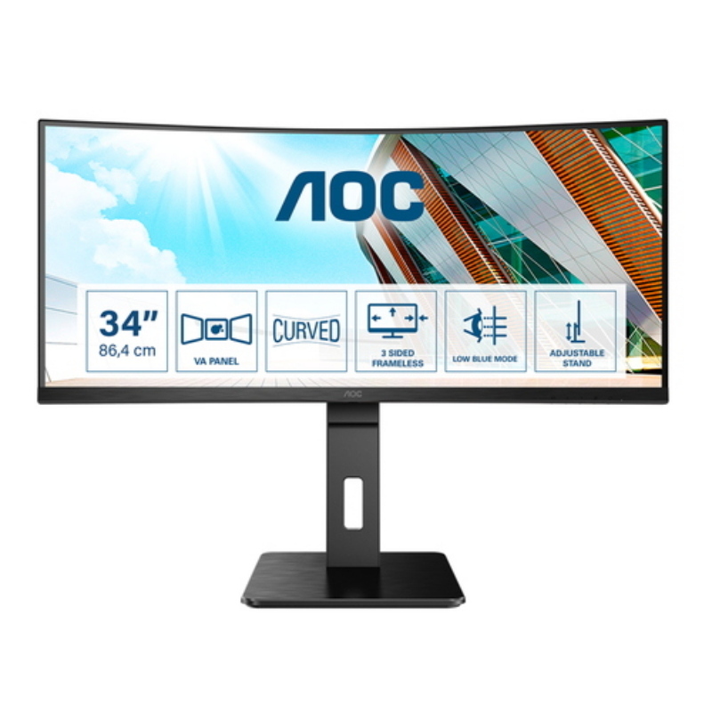 Aoc CU34P2A Monitor PC 34" Quad HD VA 100 Hz (Nero)