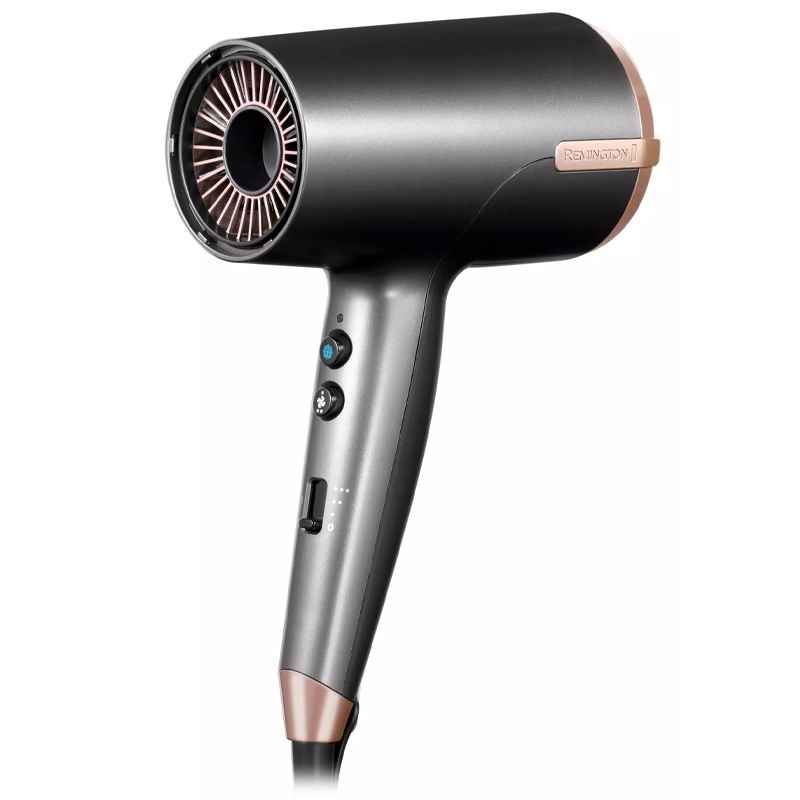 Remington d6077 - asciugacapelli - 2000w - 4 acc - sensore thermacare - 8 temp/vel - astuccio