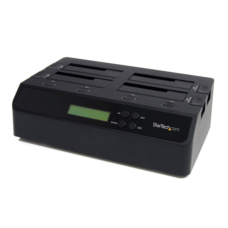 Startech.com docking station per hard disk a 4 slot - duplicatore ed eraser usb 3.0/esata per ssd/hdd sata - dock standalone