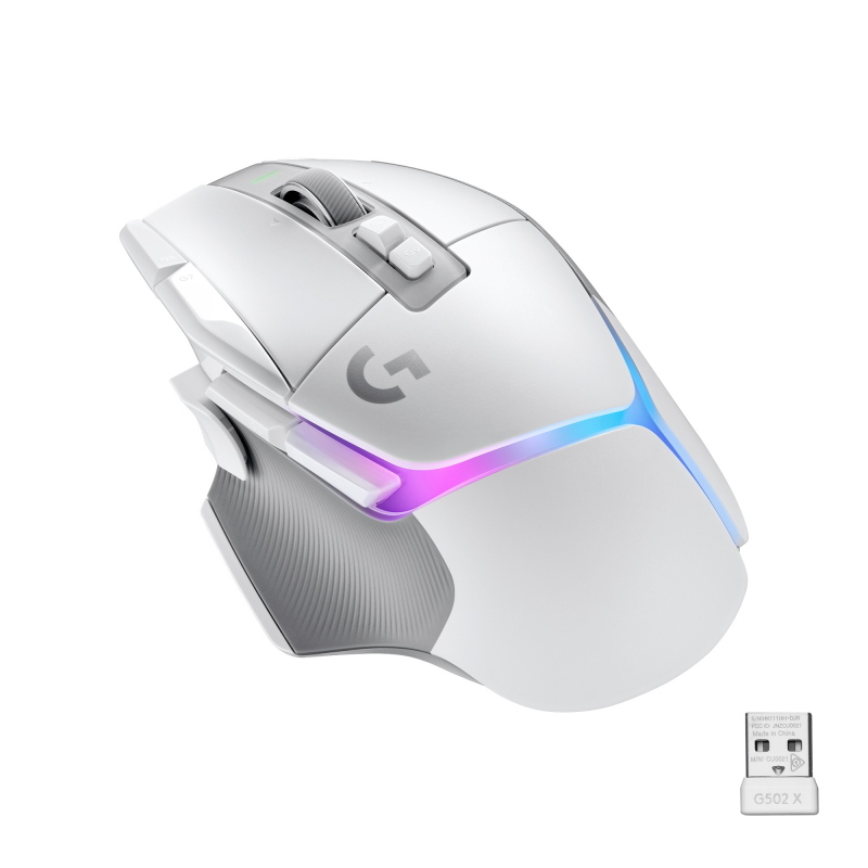Logitech Mouse 910-006171 / G502 X Plus Lightspeed Bianco - Immagine 6