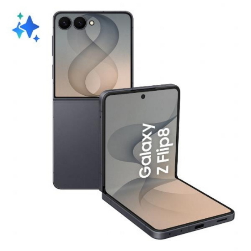 Samsung f776 galaxy z flip8 5g dual sim 6.9 octa core 256 ram 12gb 5g wind3 graphite