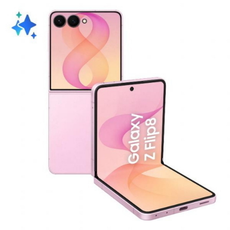 Samsung f776 galaxy z flip8 5g dual sim 6.9 octa core 256 ram 12gb 5g wind3 pink