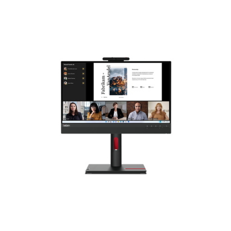 Lenovo Monitor 21,5 LED Ips 16:9 FHD 6MS 250 Cdm, Pivot, DP/Hdmi, Webcam, Multimediale, Tiny-In-One 12n8gat1eu