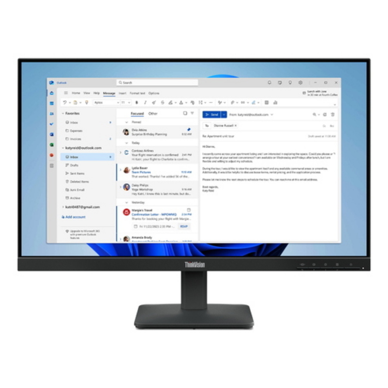 64B5KAT1EU MON 23.8IPS HDMI VGA FHD BK S24-4E 3Y - Immagine 19