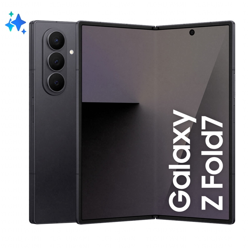 Samsung galaxy z fold7 smartphone ai, ram 12gb, 256gb, display 6,5\/8\, camera 200mp, batteria a lunga durata, jetblack
