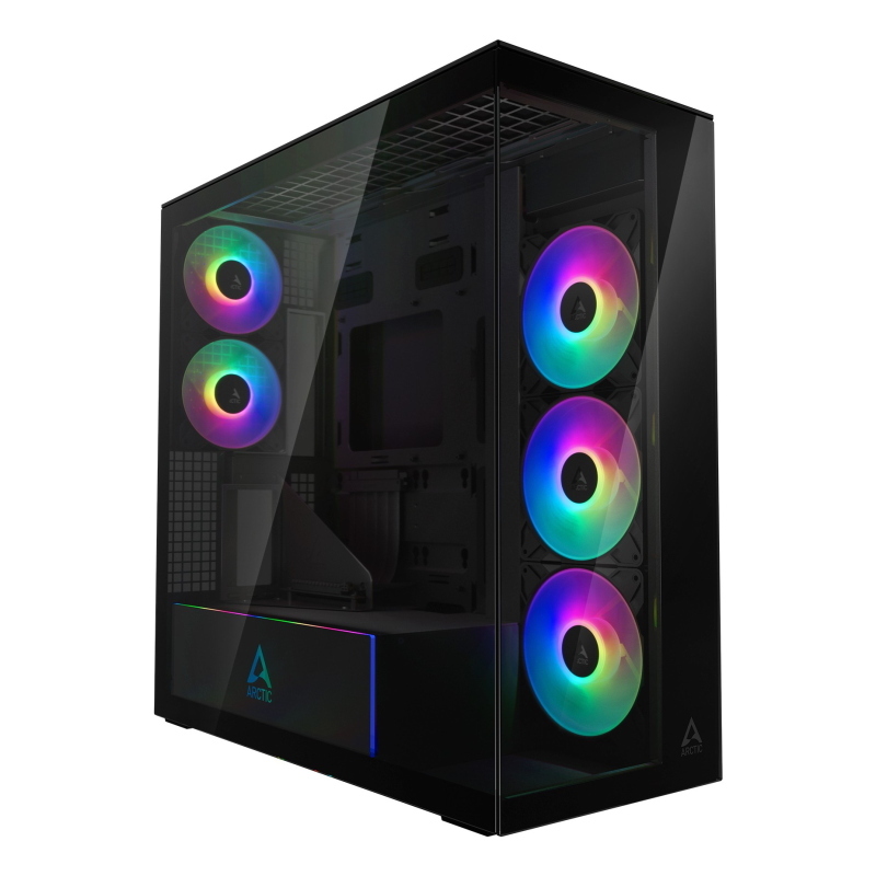 Arctic Nero Case Xtender Vg Argb Vetro Temperato Specchiato E-Atx - Immagine 3