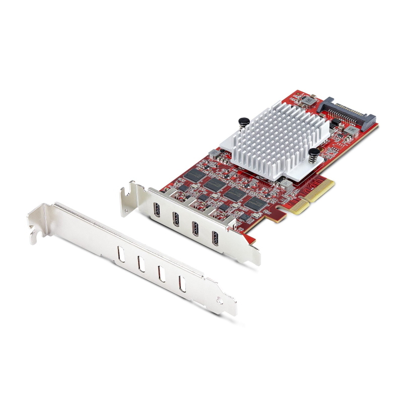 Startech.com scheda pcie usb-c a 4 porte, usb 3.2 10gbps, scheda di espansione pci express usb type-c con 4 controller usb - Immagine 5