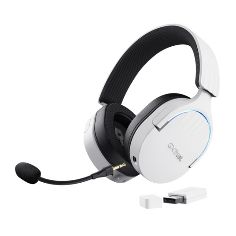 Trust cuffie gxt491w fayzo wireless bianco