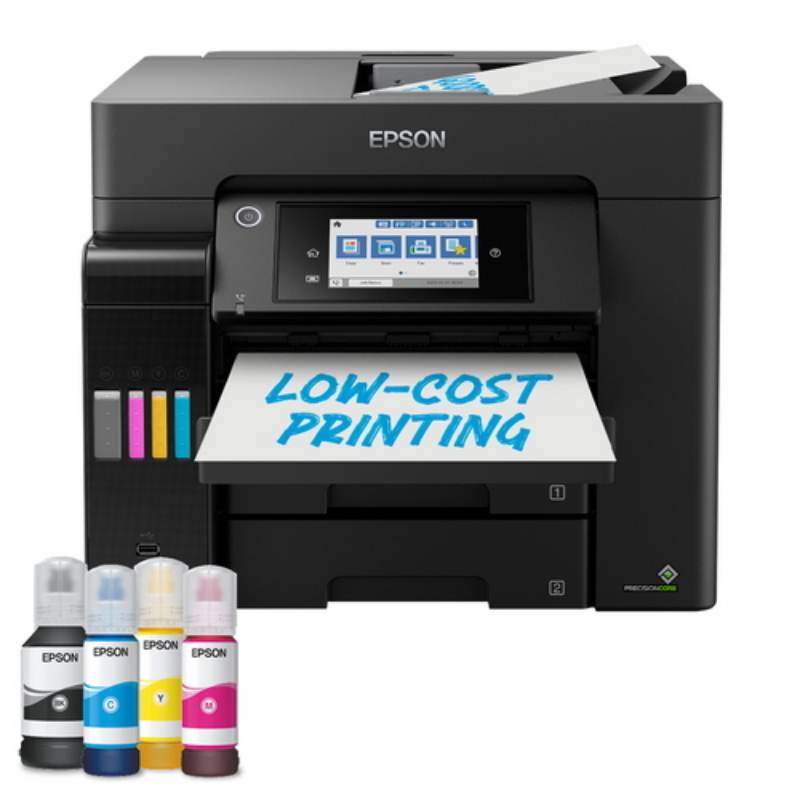 Epson multifunzione ink a4 colore, ecotank et-5855, 25ppm, fronte/retro, adf, usb/lan/wifi, 4 in 1