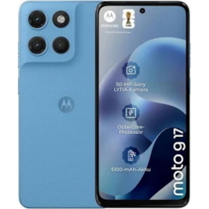 Motorola moto g17 5g dual sim 6.72 octa core 128gb ram 8gb 5g italia alskan blu