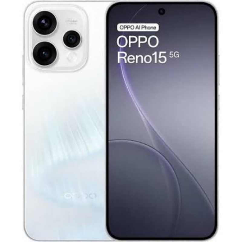 Oppo reno 15 5g dual sim ai 6.59 octa core 512gb ram 8gb 5g vodafone italia aurora white