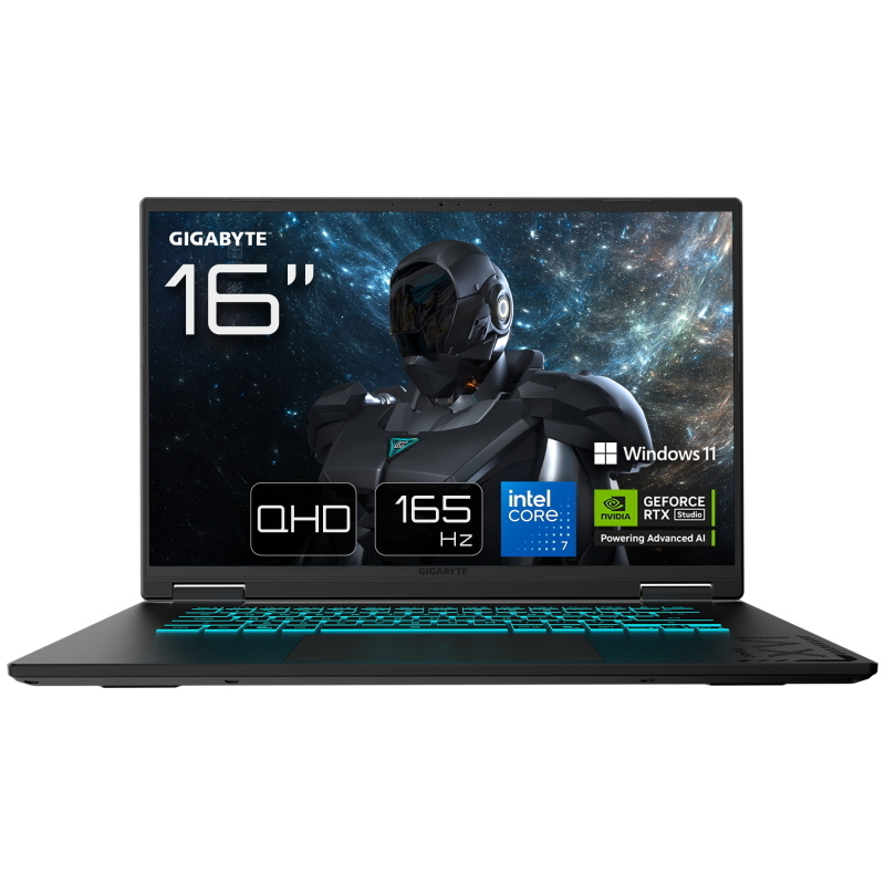 Gigabyte gaming a16 pro dyhg5decc4sh laptop intel core 7 240h computer portatile 40,6 cm (16\) quad hd+ 32 gb lpddr5x-sdram 1