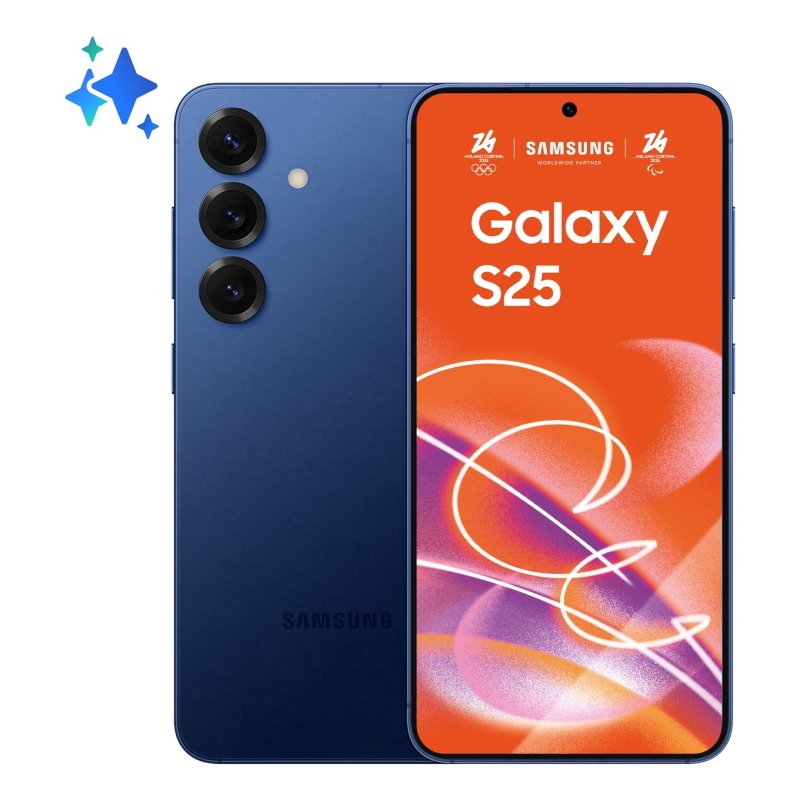 Samsung galaxy s25 smartphone ai, display 6.2\`\` fhd+ dynamic amoled 2x, fotocamera 50mp, ram 12gb, 256gb, 4.000 mah, navy