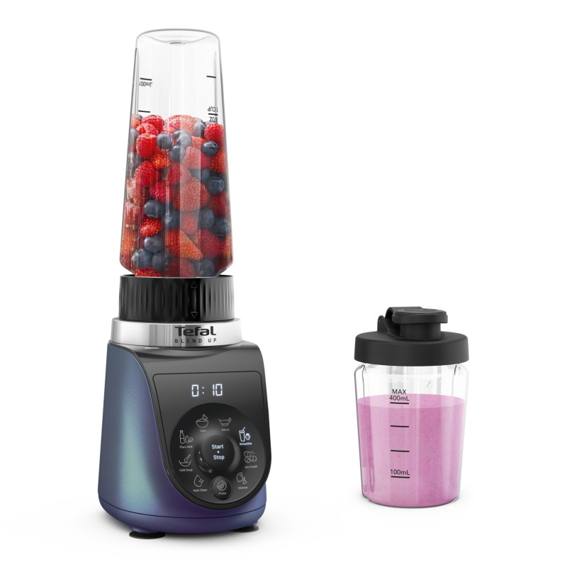 Tefal blend up bl19h4f0 frullatore 0,85 l frullatore da tavolo 1000 w blu, trasparente