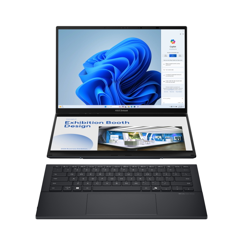 Asus zenbook duo ux8406ca-pz068x intel core ultra 9 285h ibrido (2 in 1) 35,6 cm (14\) touch screen 3k 32 - tastiera qwertz
