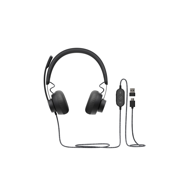 Logitech Zone Auricolare Cablato A Padiglione Musica e Chiamate USB tipo-C Grafite - Immagine 10