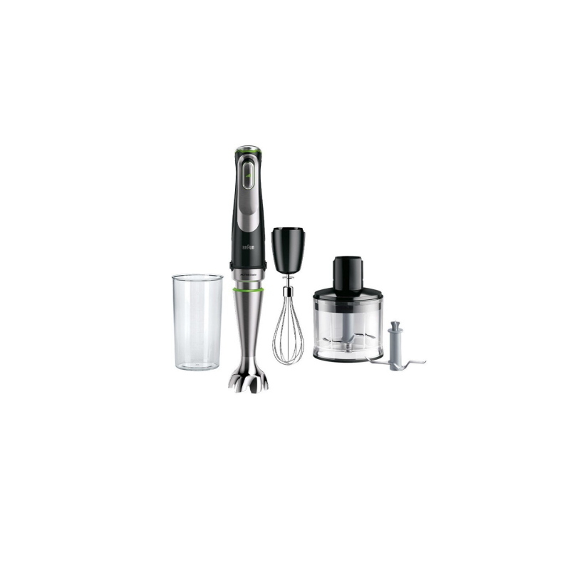 Braun multiquick 9 mq 9135xi 0,6 l frullatore ad immersione 1200 w nero, acciaio inossidabile