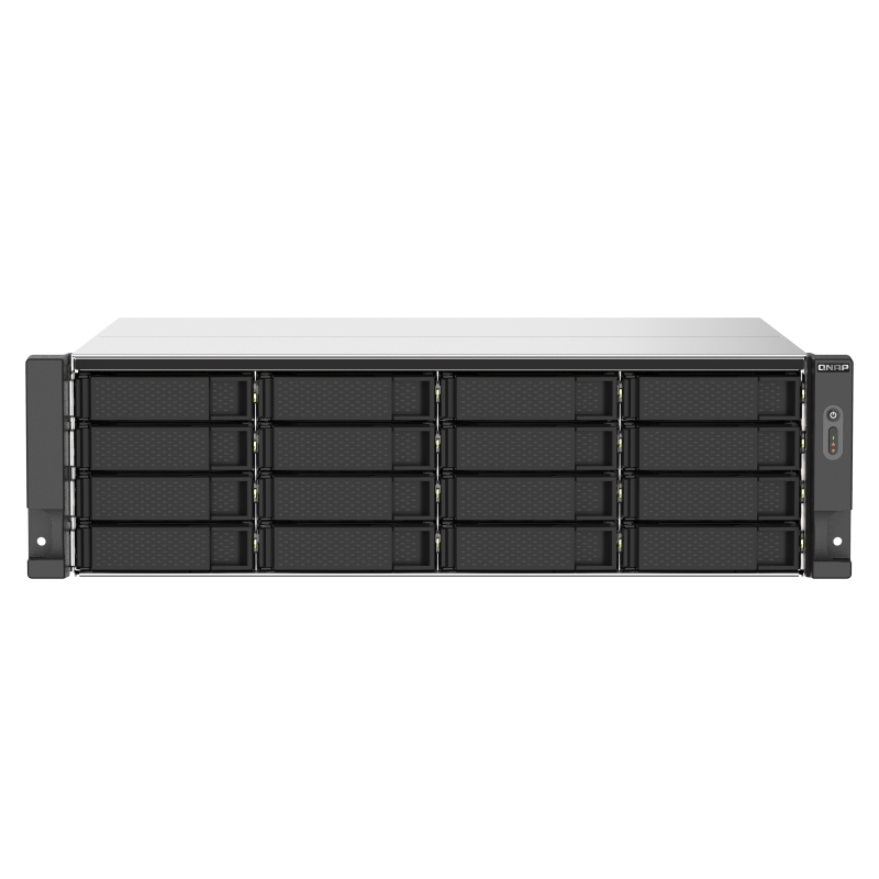 Qnap ts-1673au-rp-16g server nas e di archiviazione armadio (3u) collegamento ethernet lan nero, grigio v1500b
