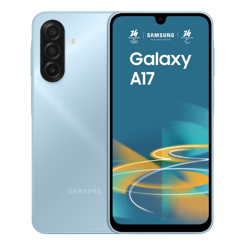 Samsung galaxy a17 17 cm (6.7\) dual sim ibrida 4g usb tipo-c 4 gb 128 gb 5000 mah azzurro