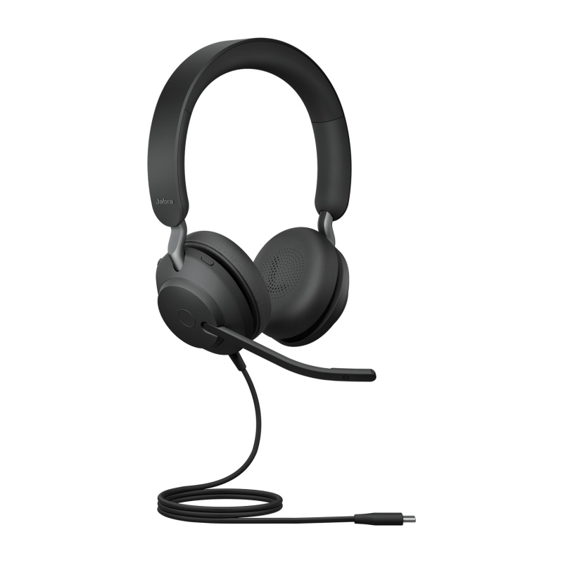 Jabra Nero Evolve2 40 Se Usb-C Uc (Cablato, Usb-C, Unify), Cuffie Da Ufficio, - Immagine 3
