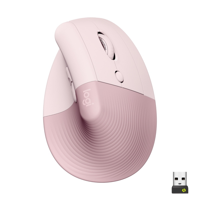 Logitech Rose Lift Vertical Ergonomic Mouse Mouse Ergonomico Bluetooth®, Senza Fili (Radio) Ottico 6 Tasti 4000 Dpi Ergonomico - Immagine 7