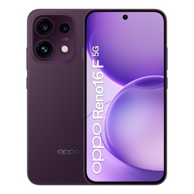 Oppo reno 16f 5g dual sim ai 6.57 octa core 256gb ram 8gb 5g italia purple black