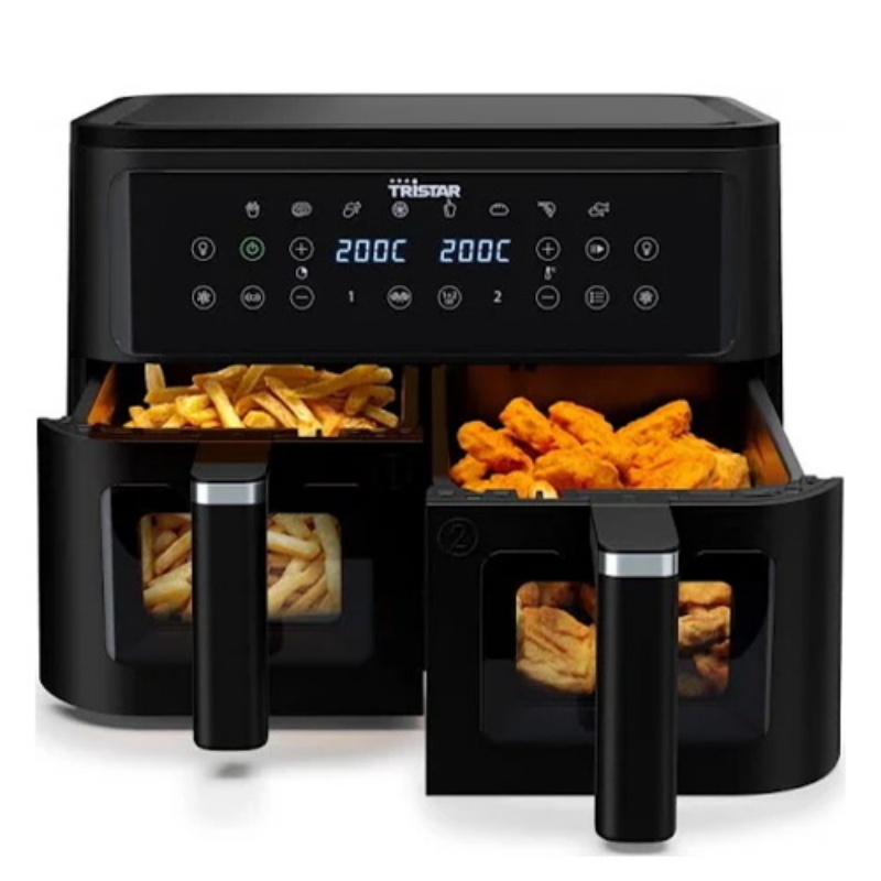 Friggitrice olio doppia 3600w 2x3lt